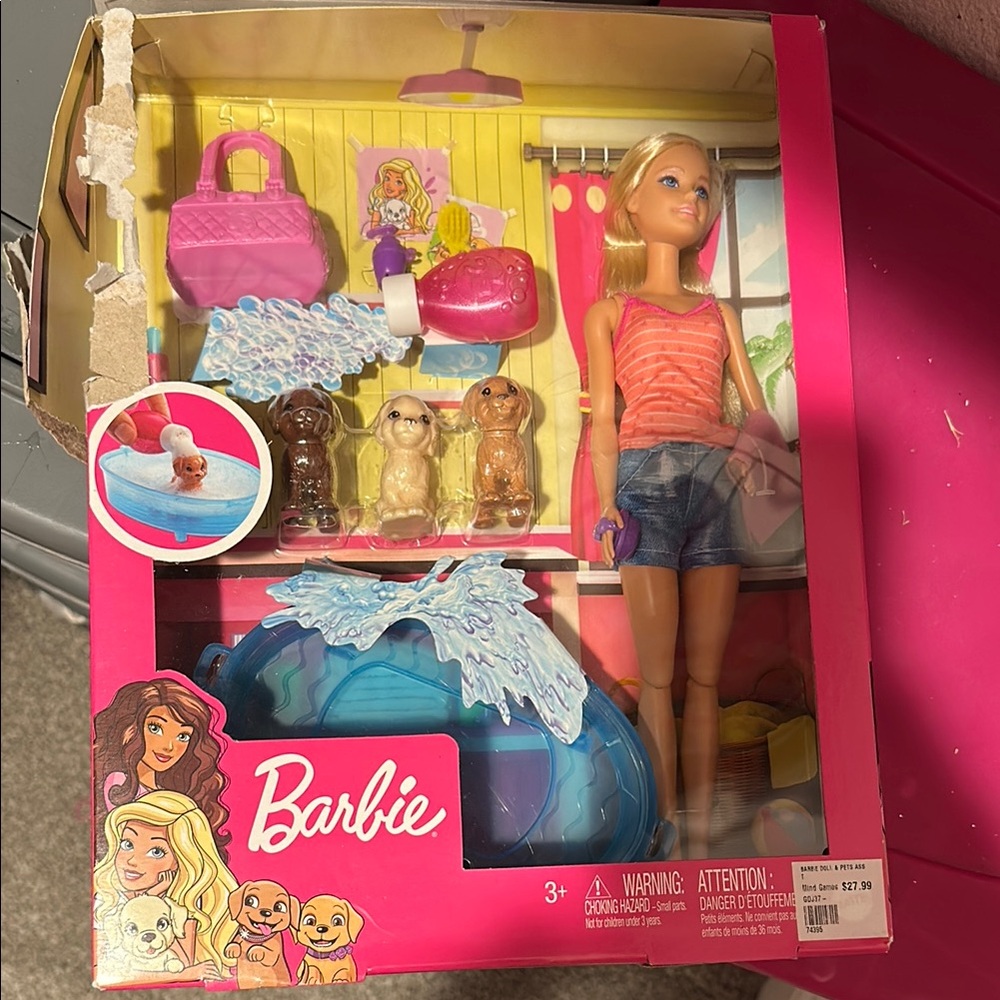 Barbie dog wash